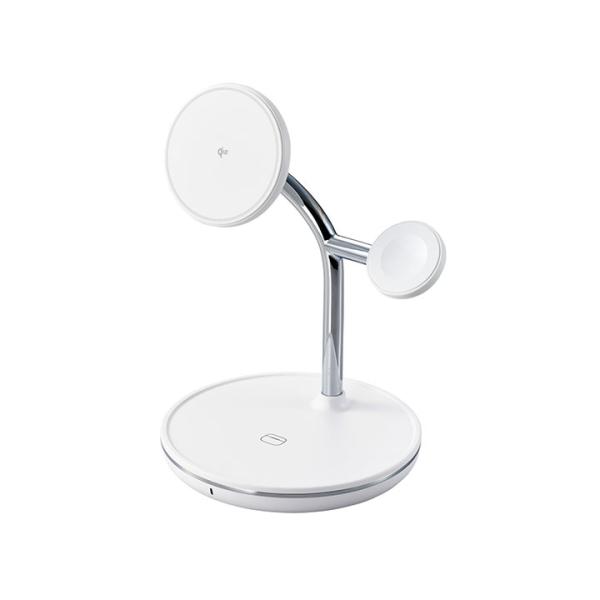 エレコム マグネット Qi2 規格対応 ワイヤレス充電器 充電スタンド   3in1 Apple W...