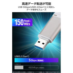 エレコム USBメモリ キャップ式 USB 5...の詳細画像4