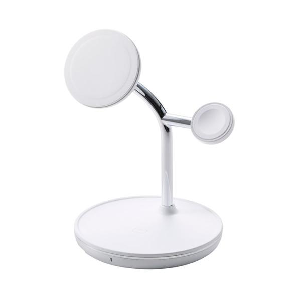 エレコム ワイヤレス充電器 3in1 スタンド with MagSafe マグネット対応 3in1 ...
