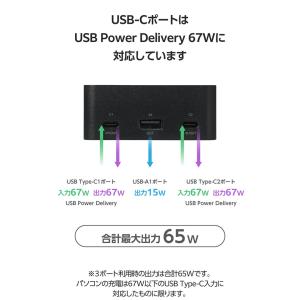 エレコム モバイルバッテリー PC充電対応 リ...の詳細画像3