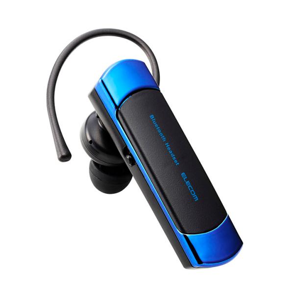 エレコム ワイヤレス ヘッドセット 耳掛け型 Bluetooth 片耳 A2DP対応 HS21 ブル...