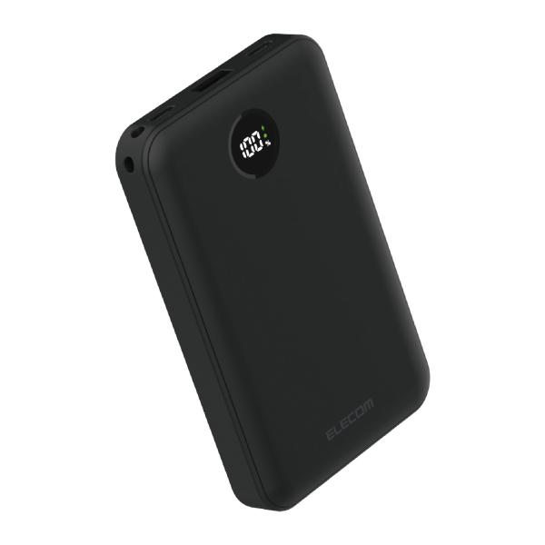 エレコム モバイルバッテリー 残量表示機能付き 10000mAh 22.5W リチウムイオン電池 残...