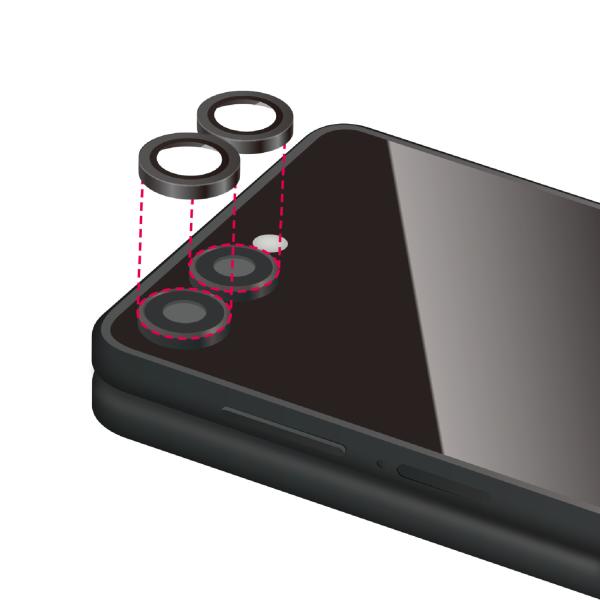 エレコム Galaxy Z Flip7 用 Galaxy Z Flip7 カメラレンズガラスフィルム...