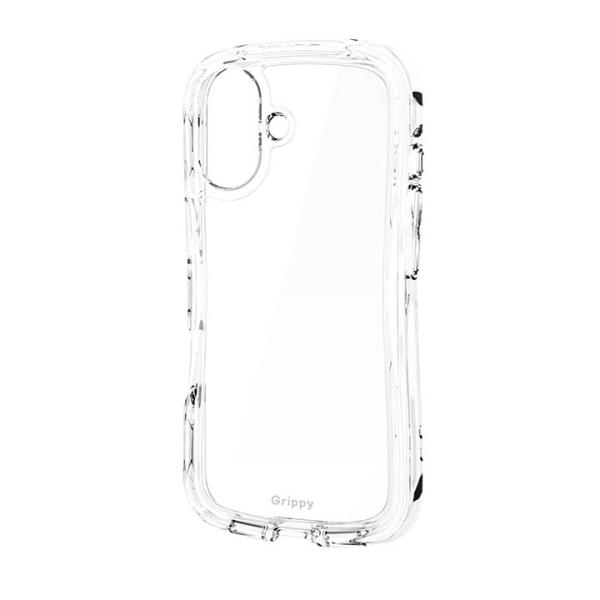 エレコム iPhone 17 用 Grippy ハイブリッドケース オールクリア メタルステッカー付...