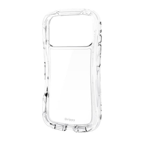 エレコム iPhone 17 Pro 用 Grippy ハイブリッドケース オールクリア メタルステ...