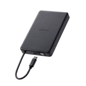 エレコム モバイルバッテリー ケーブル一体型 ...の詳細画像1