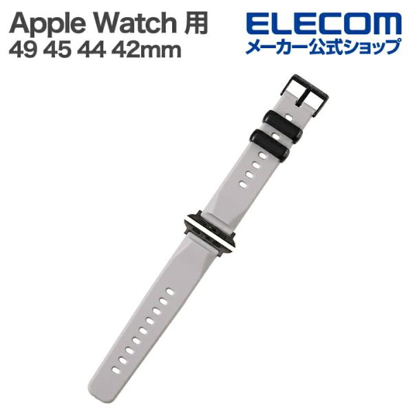 エレコム Apple Watch 用 バンド ZEROSHOCK 49 45 44 42mm バンド...