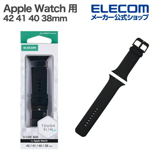 エレコム Apple Watch 用 シリコンバンド TOUGH SLIM 41 40 38mm バ...