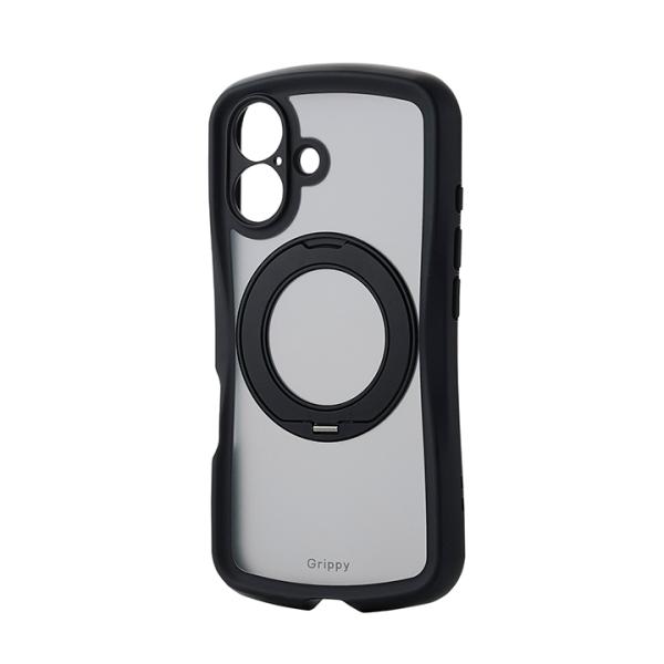 エレコム iPhone16 用 Grippy ハイブリッドケース フレームカラー 極限 MAGKEE...