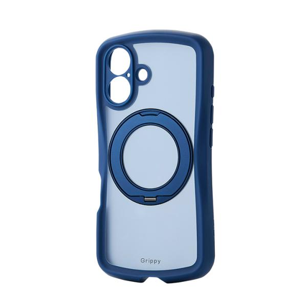 エレコム iPhone16 用 Grippy ハイブリッドケース フレームカラー 極限 MAGKEE...