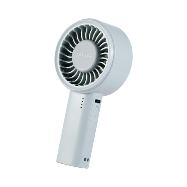 エレコム ハンディファン コンパクト 大風量 扇風機 リチウムイオン電池 5段階調整 ストラップ付 ...