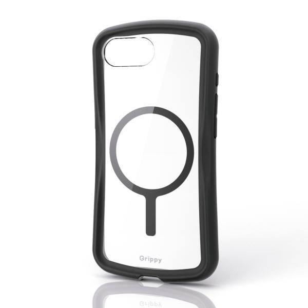 エレコム iPhone 17e 用 Grippy ハイブリッドケース フレームカラー MAGKEEP...