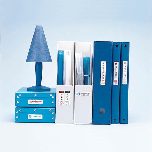 エレコム お名前ラベル 自分でつくろー なまえラベル（厚ファイル用・大） ホワイト 90×18mm／...