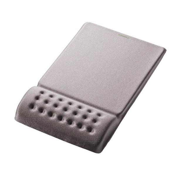 エレコム マウスパッド 低反発 COMFY リストレスト 一体型 ソフトな操作面タイプ グレー グレ...