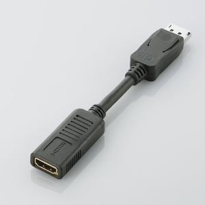 エレコム DisplayPortをHDMI（タイプA-19ピン)変換するアダプタ ブラック┃AD-DPHBK｜elecom