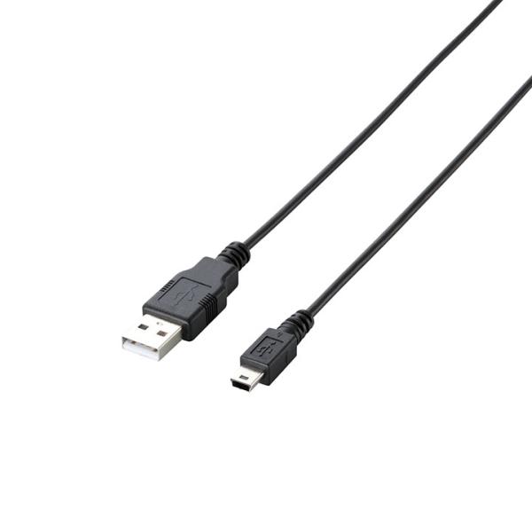 エレコム USBケーブル 3.0m エコUSB2.0ケーブル（A-miniBイプ） ブラック 3.0...