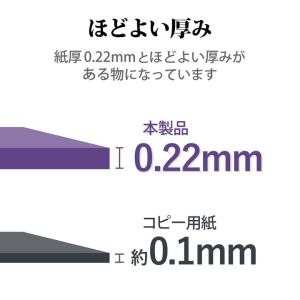 エレコム 自宅のプリンタで作れる喪中ハガキ(厚...の詳細画像4