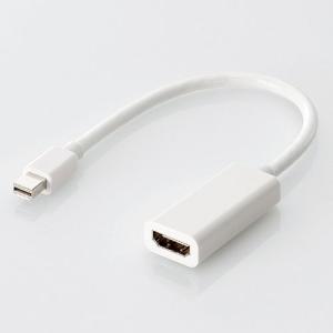 エレコム 変換アダプタ Mini DisplayPort‐HDMI Macに最適 ホワイト ホワイト 0.15m┃AD-MDPHDMIWH｜elecom
