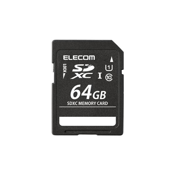 エレコム SDXC メモリカード SDカード Class10 UHS-I 64GB ELECOM M...