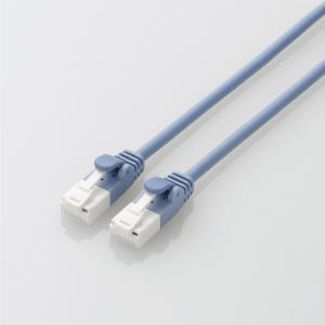 エレコム Cat6A準拠 LANケーブル ランケーブル インターネットケーブル ケーブル やわらかケーブル ツメ折れ防止 1m ブルー LD-GPAYT/BU10｜elecom