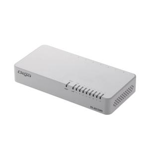 ELECOM（エレコム） Giga対応 スイッチングハブ 8ポート 金属筐体 磁石