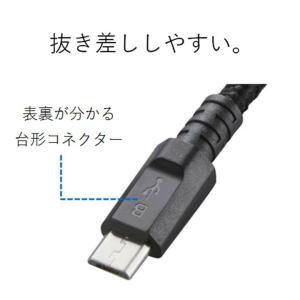 2A対応充電専用microUSBケーブル0.2...の詳細画像4