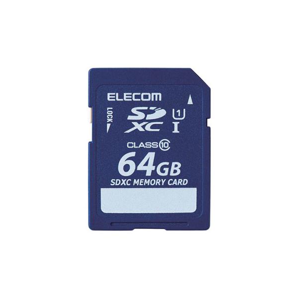 エレコム 安心のデータ復旧サービス付SDXCカード/Class10/64GB 64GB MF-FSD...