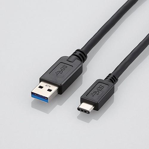 エレコム USB TypeCケーブル USB3.1 (A-TypeC) 1.5m ブラック 1.5m...