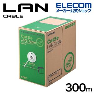 エレコム Cat5e対応 LANケーブル RoHS対応 300m EU RoHS指令準拠 LANケーブル（Cat5e対応 単線） 簡易パッケージ ライトグレー LD-CT2/LG300/RS｜elecom