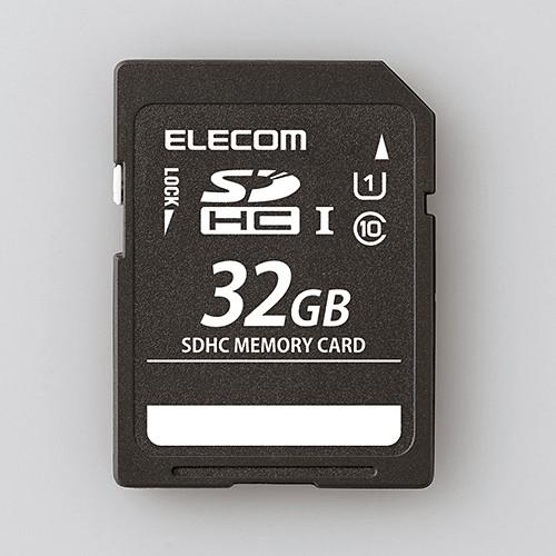 エレコム SDHCメモリカード(UHS-I) 32GB┃MF-FSD32GU20