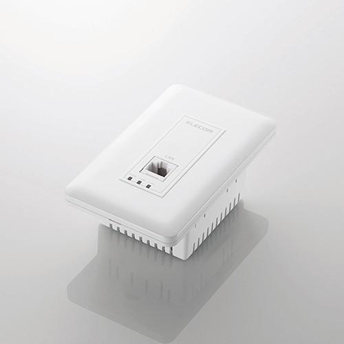 エレコム 法人向け情報コンセント型無線AP/11n/PoE┃WAB-S300P