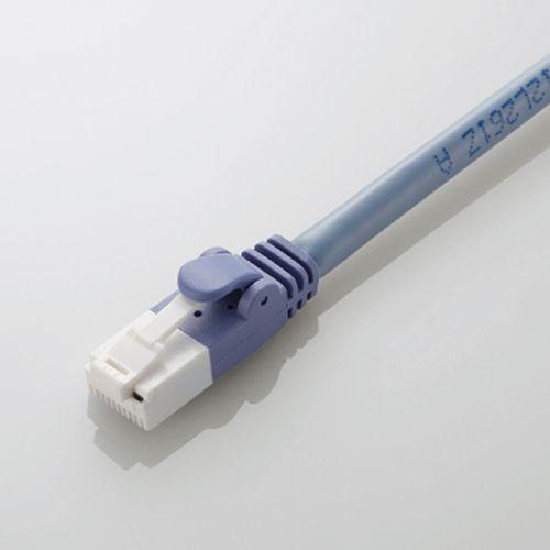 Cat6準拠 LANケーブル ランケーブル インターネットケーブル  ツメ折れ防止 1.5m ブルー...