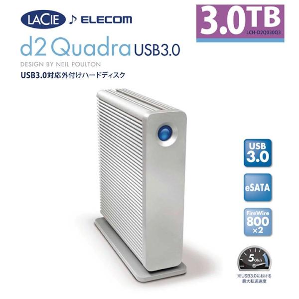 ラシー LaCie ラシー LaCie 外付けHDD ハードディスク D2 Quadra 3TB 3...