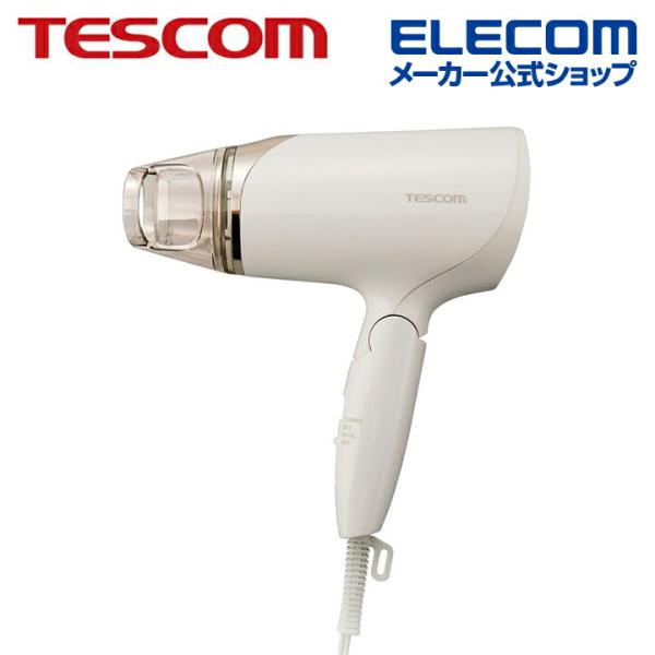 テスコム TESCOM マイナスイオン ヘアドライヤー ハンド ドライヤー ホワイト  TD260A...