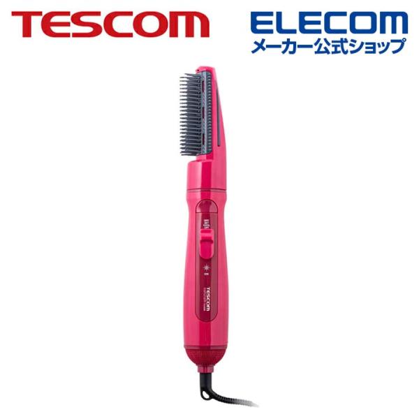 TESCOM マイナスイオン カール ドライヤー ブラシは水洗いOK ピンク┃TC200B-P テス...