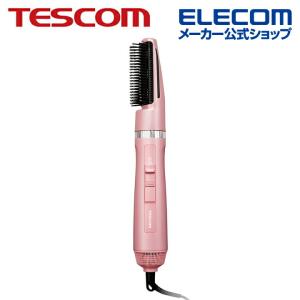 テスコム TESCOM マイナスイオン カール ドライヤー ワイドキャッチブラシ ピンク  TC360A-P｜elecom