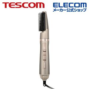 テスコム TESCOM マイナスイオン カール ドライヤー ワイドキャッチブラシ ロールブローブラシ ゴールド  TC365A-N｜elecom