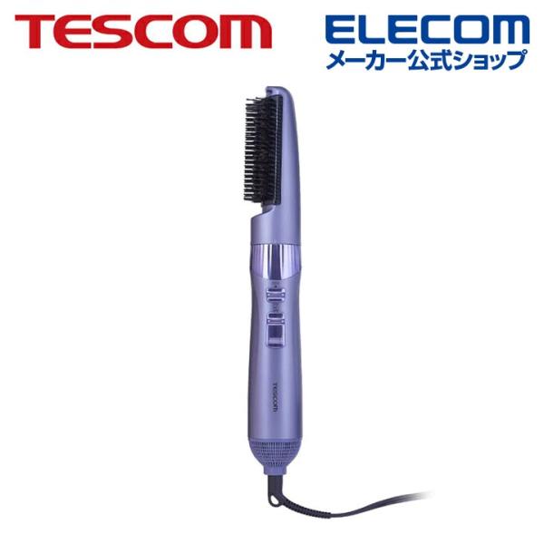 TESCOM マイナスイオン カール ドライヤー ブラシは水洗いOK 美容室愛用の豚毛ブラシを採用 ...