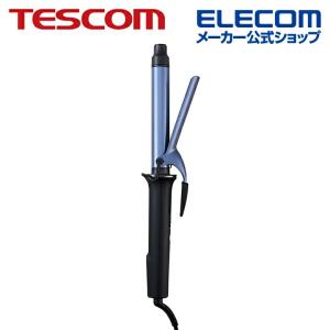 テスコム ヘアーアイロン TESCOM プロテクトイオン カール ヘアー アイロン Nobby カール 26mm ブラック┃NIM3026 K｜elecom