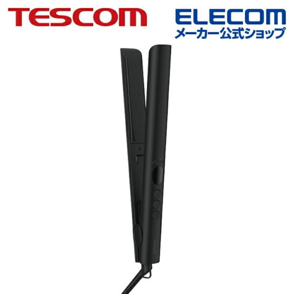 テスコム ヘアアイロン ストレートアイロン AC式 マイナスイオン ブラック  TS360A-K