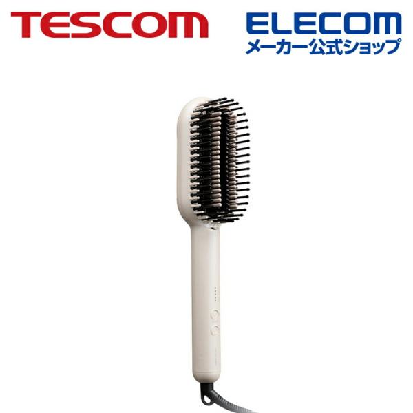 テスコム TESCOM マイナスイオン ストレートブラシアイロン ヘアーアイロン マイナスイオン ブ...