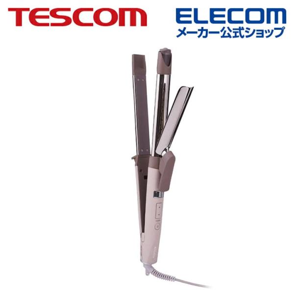 テスコム TESCOM プロテクトイオン 2WAY スチーム ヘアー アイロン カール径 26mm ...