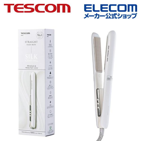 テスコム ヘアーアイロン マイナスイオン ストレートアイロン AC式 ホワイト TS860A-W