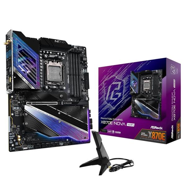 ASRock X870E Nova WiFi AMD Ryzen (AM5) 対応 X870E チッ...