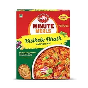 ＭＴＲ ビジベラバス （Ｂｉｓｉｂｅｌｅ Ｂｈａｔｈ） インド風 お米とレンズ豆のカレー レトルト ３００ｇ MTR Bisibele Bhathの商品画像
