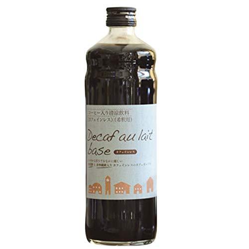 辻本珈琲 デカフェオレ ベース 600ml [加糖 ] 1本 希釈タイプ カフェインレス リキッド ...