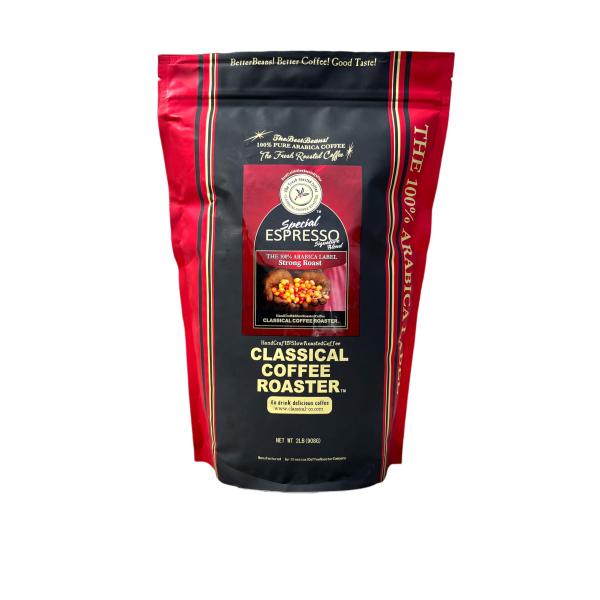 クラシカルコーヒーロースター コーヒー豆 粉 スペシャルエスプレッソブレンド 2深煎り 2lb/90...