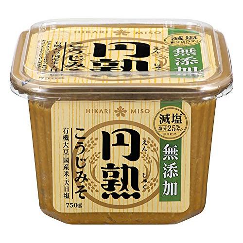 ひかり味噌 円熟こうじみそ 無添加減塩 750g