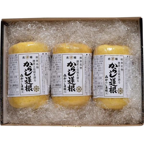 元祖 森からし蓮根 からし蓮根 中3本箱 280g×3