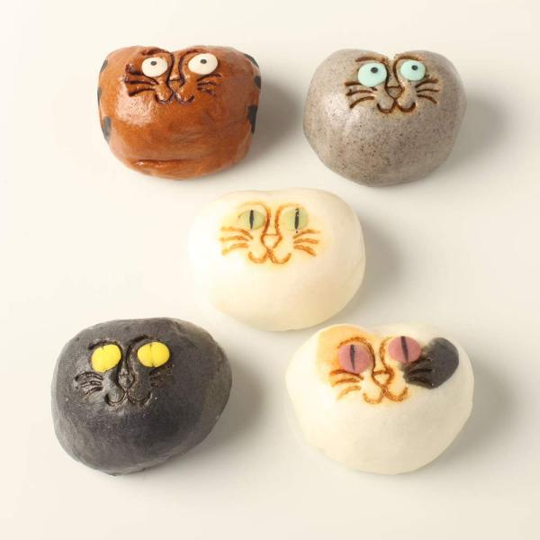 飛騨高山 稲豊園 招福猫子まんじゅう 5個入